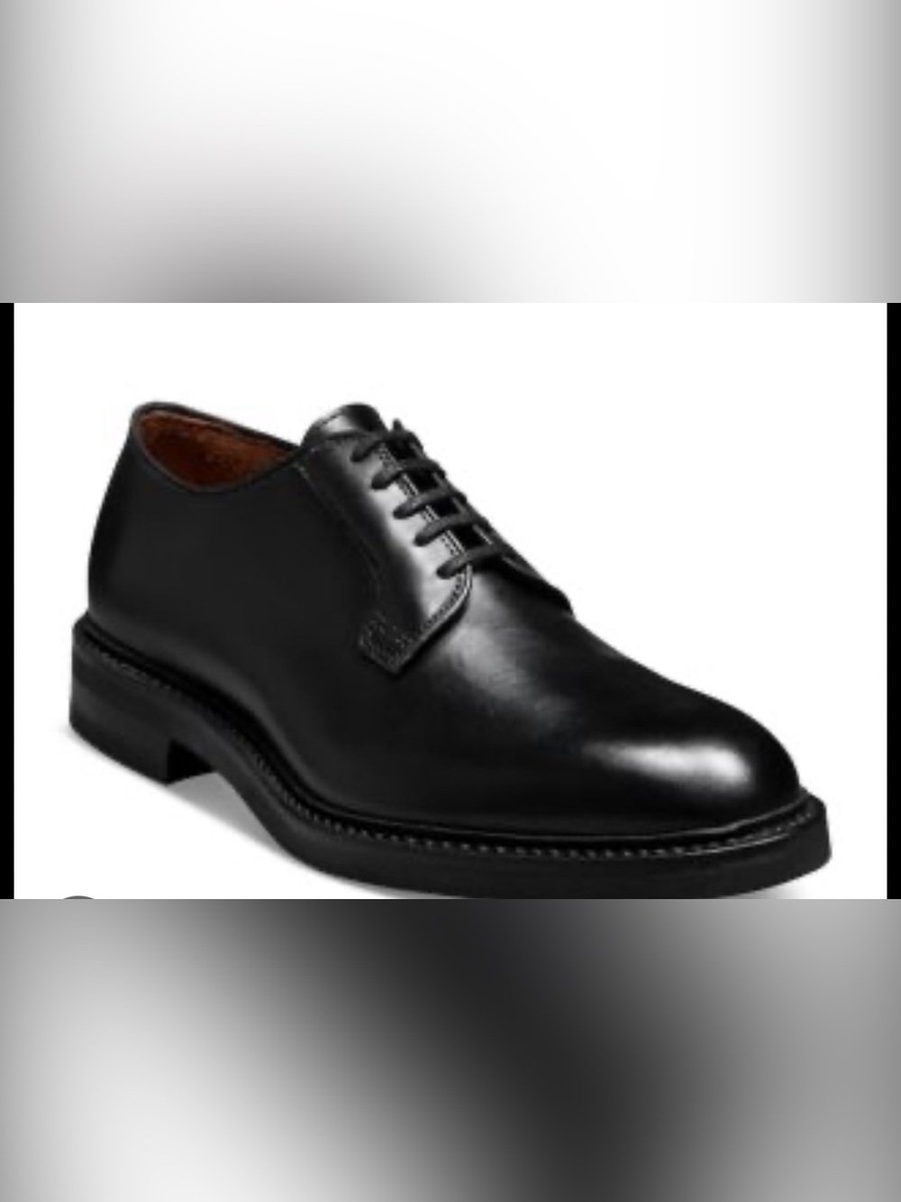 Allen Edmonds Drake (6533) Black Leather Derby Dress Shoe Size:10D